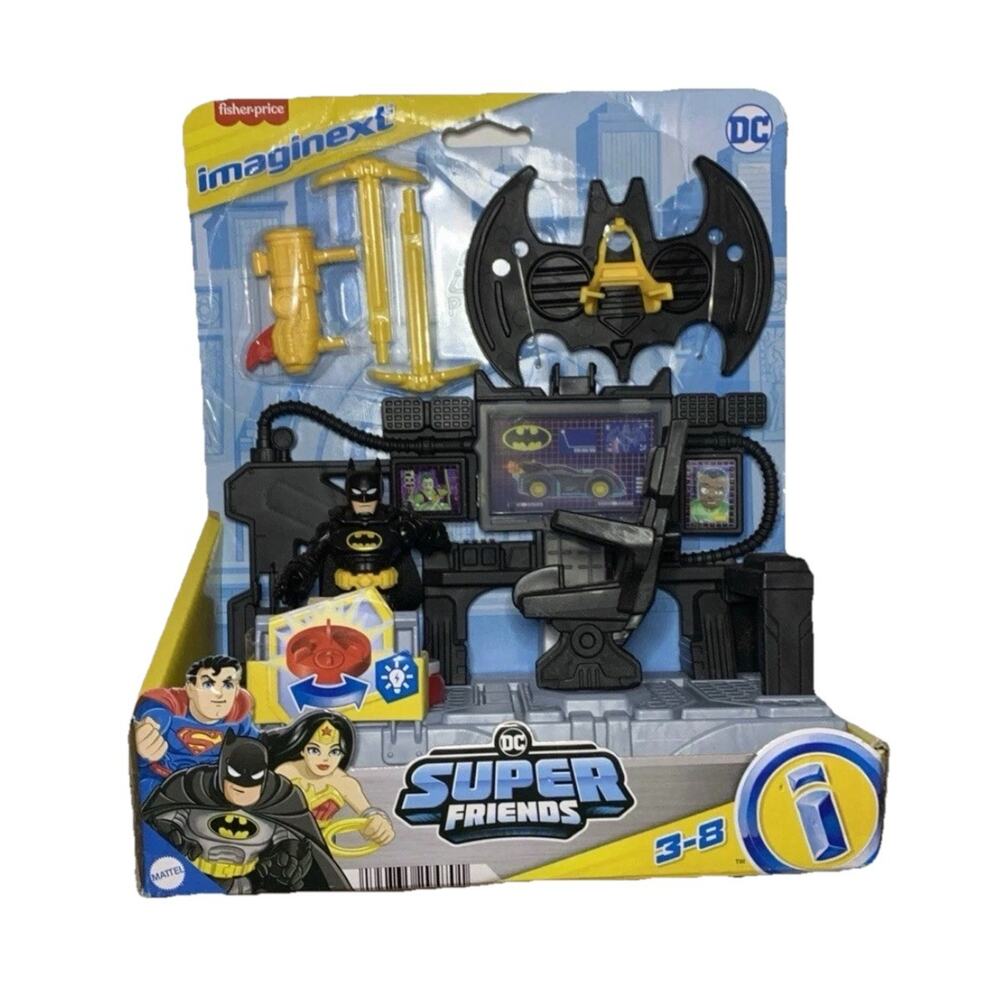 Mattel-Fisher-Price Imaginext DC Super Friends, Batman Command Center Playset